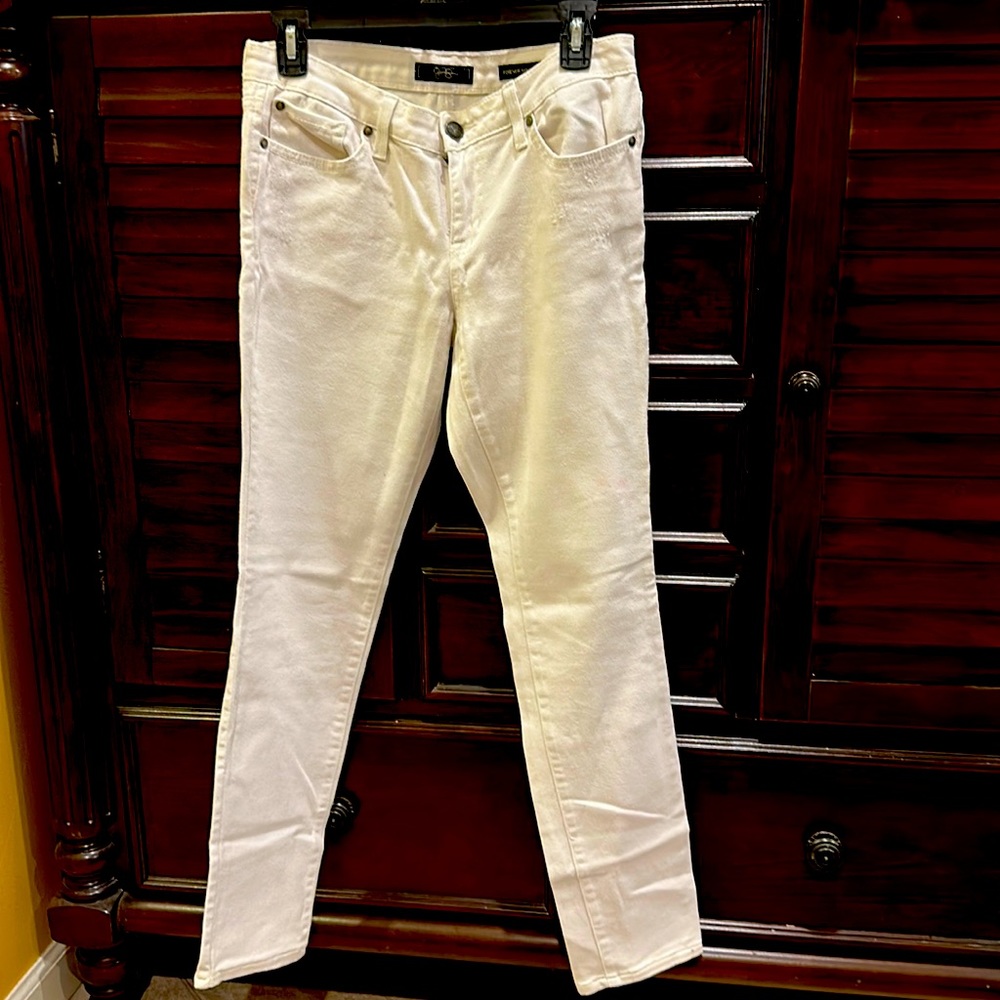 “Forever Skinny” white jeans